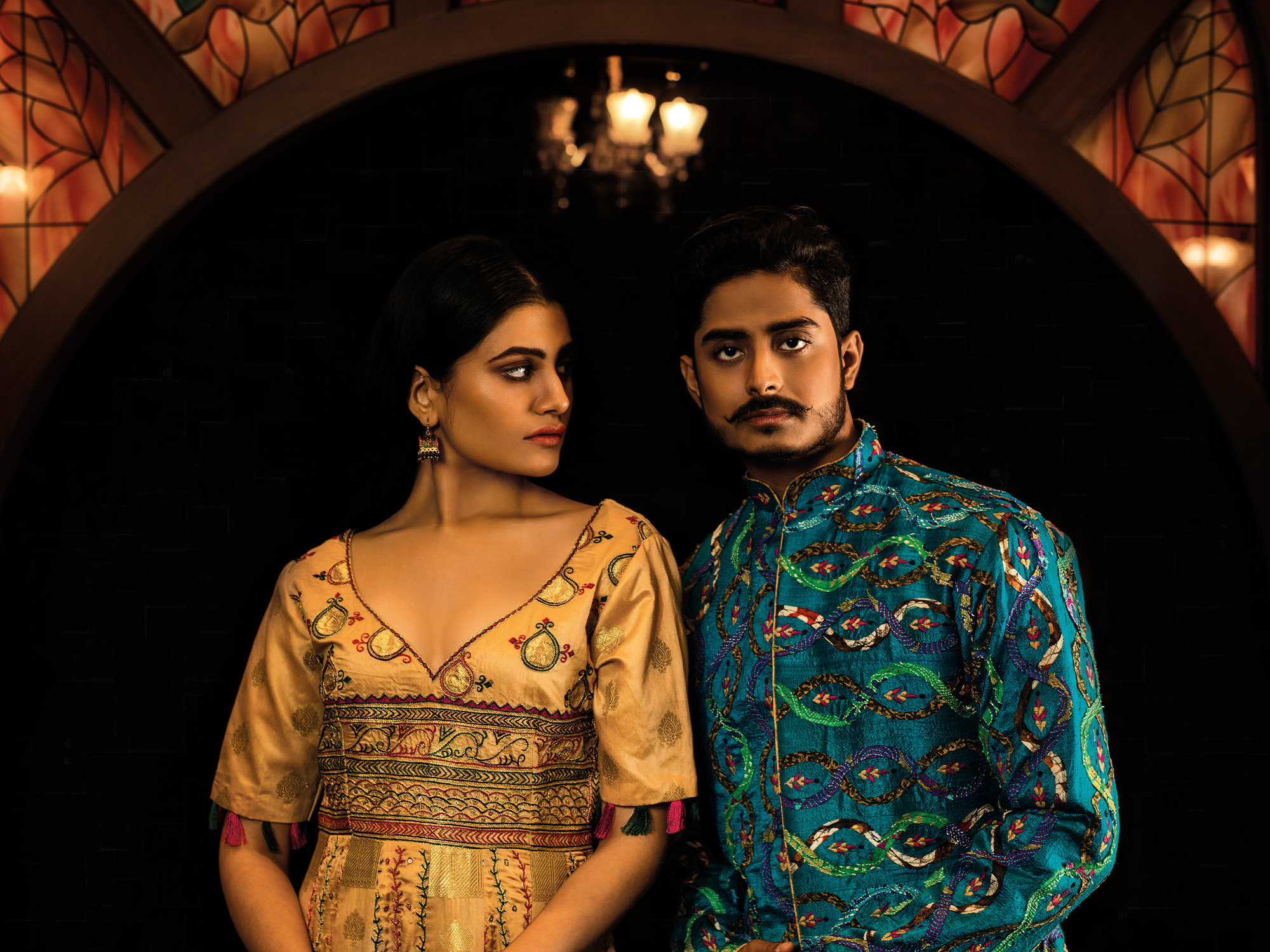 Fashion Shoot with models for Ekushe Pa Monthly magazine by Ajj Media Group. Editor: J.Sagar.Designer Garments: "Sunnyaa" by Sarbari Dutta.Location: Sunnyaa, 39, Hindustan Park, Kolkata.Photographer: Saikat Das.