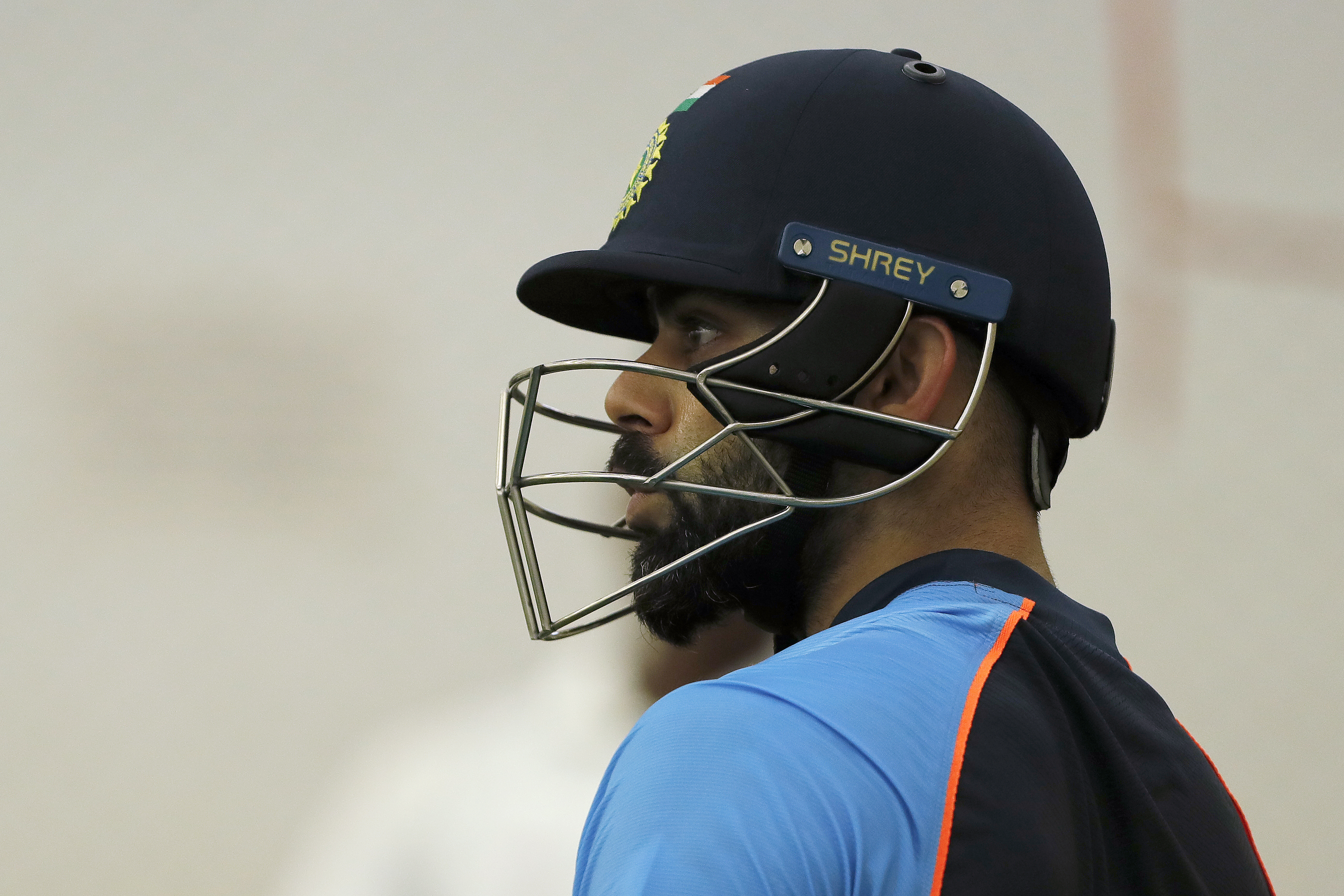 Virat Kohli Captain of India  during the India team practice session held at the Bandra Kurla Complex Ground in Mumbai on the 2nd December 2021Photo by Saikat Das / Sportzpics for BCCI