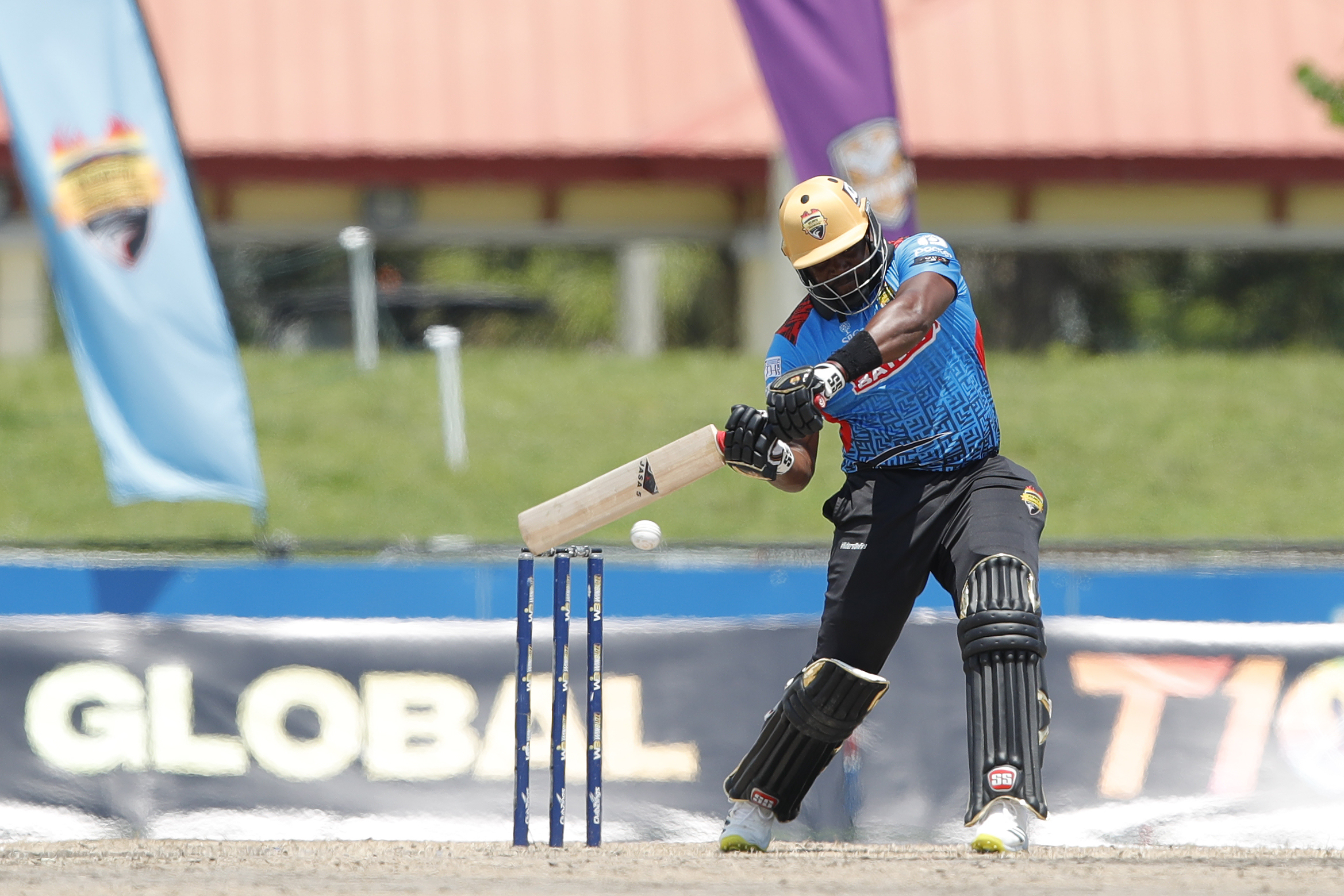 Hamilton Masakadza of Atlanta Riders during match 17 of the US Masters T10 League between the California Knights and the Atlanta Riders at the Central Broward Park in Lauderhill, Florida on the 24th August 2023 Photo by Saikat Das / ACEIMAGES for US Masters T10