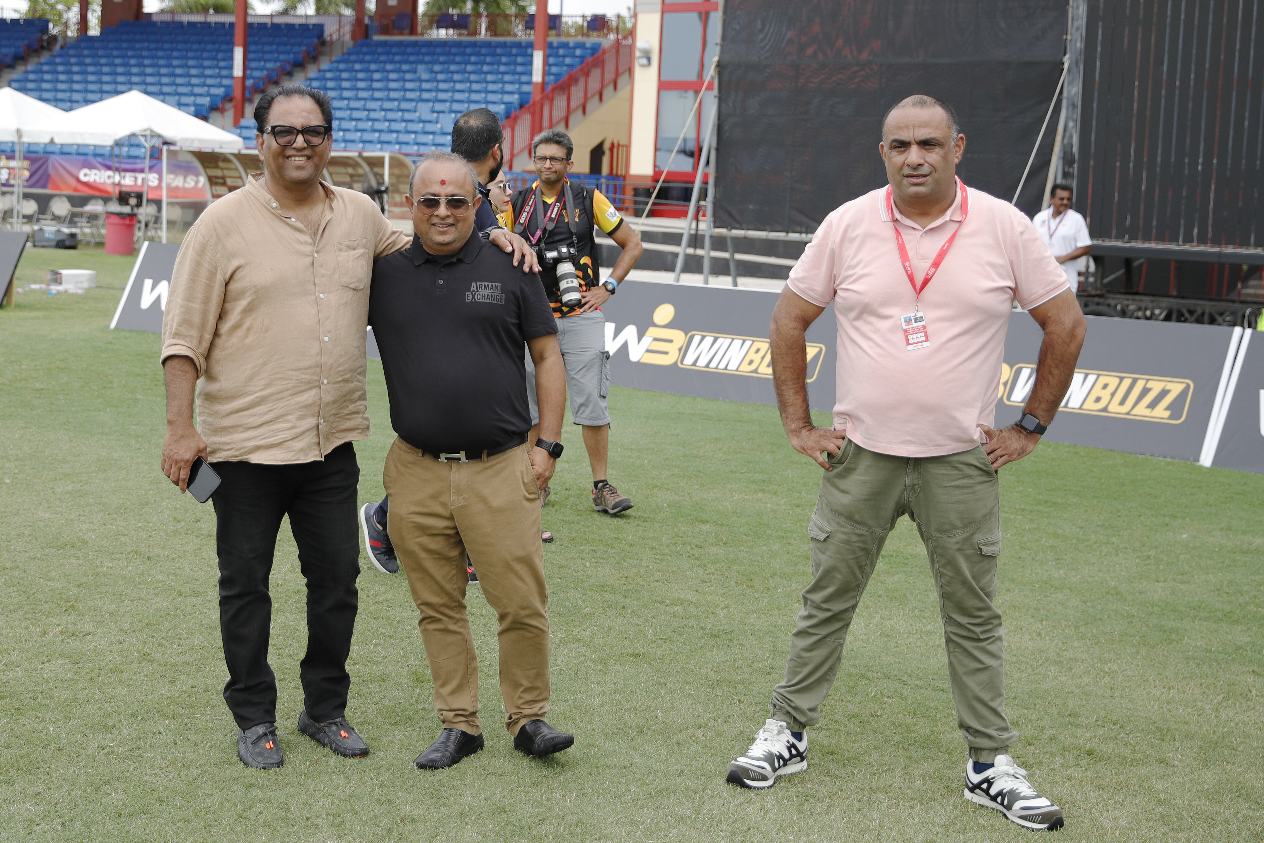 Nawab Shaji Ul Mulk The Founder & Chairman of T Ten Sports Management & T Ten Global Sports during match 9 of the US Masters T10 League between the NJ Tritons and theNew York Warriors at the Central Broward Park in Lauderhill, Florida on the 20 August 2023Photo by Saikat Das / ACEIMAGES for US Masters T10