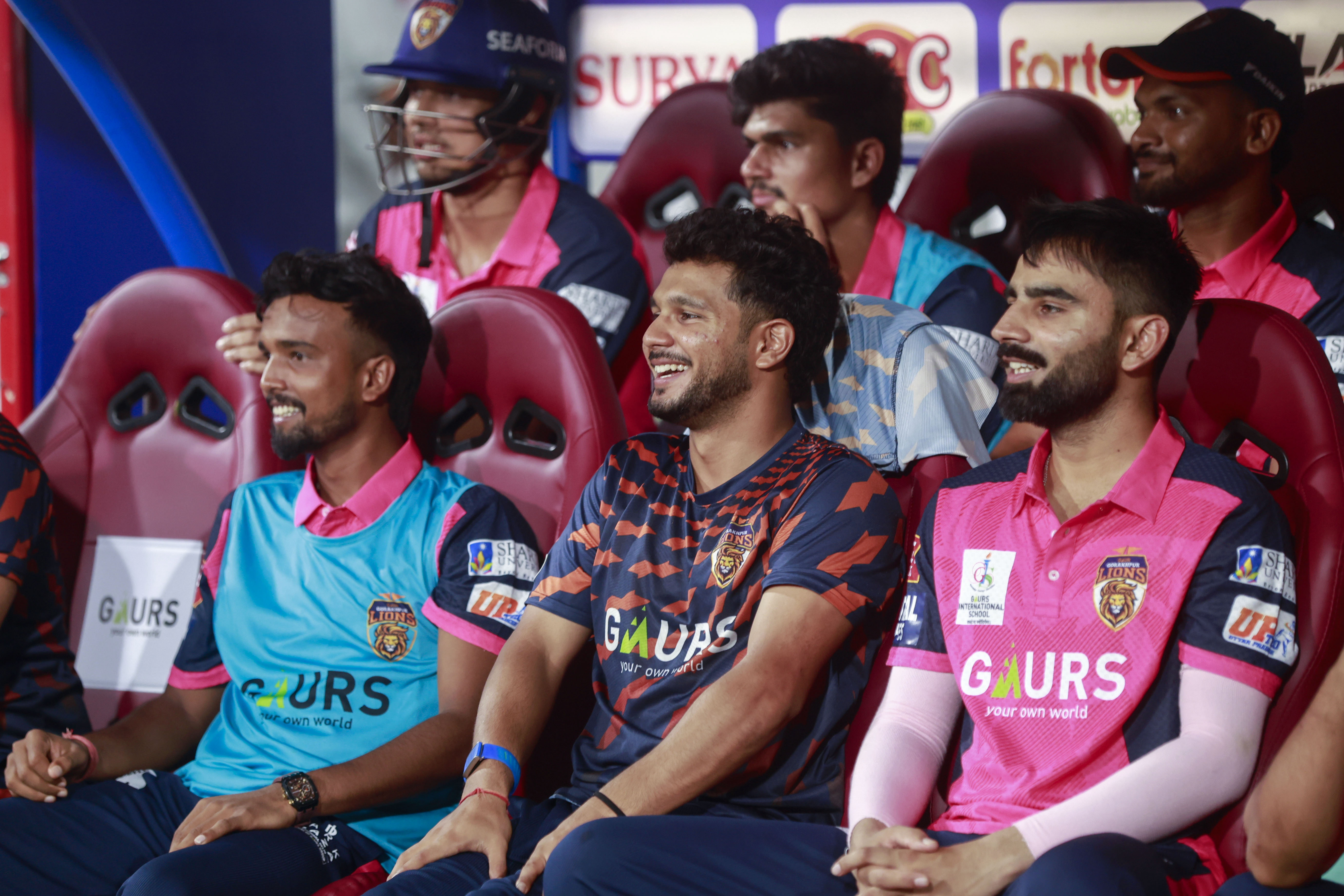 Aryan Juyal (c) of Gaur Gorakhpur Lions during the UPT20 League Season 4 evening clash on 15 August 2026 at Bharat Ratna Shri Atal Bihari Vajpayee Ekana Cricket Stadium, Lucknow, Uttar Pradesh, India, Lucknow Falcons face Gaur Gorakhpur Lions in Match 3 under lights as the league’s double‑header day closes with high‑tempo T20 cricket.Photos by: Tamal Das / aceimages.in for UPT20