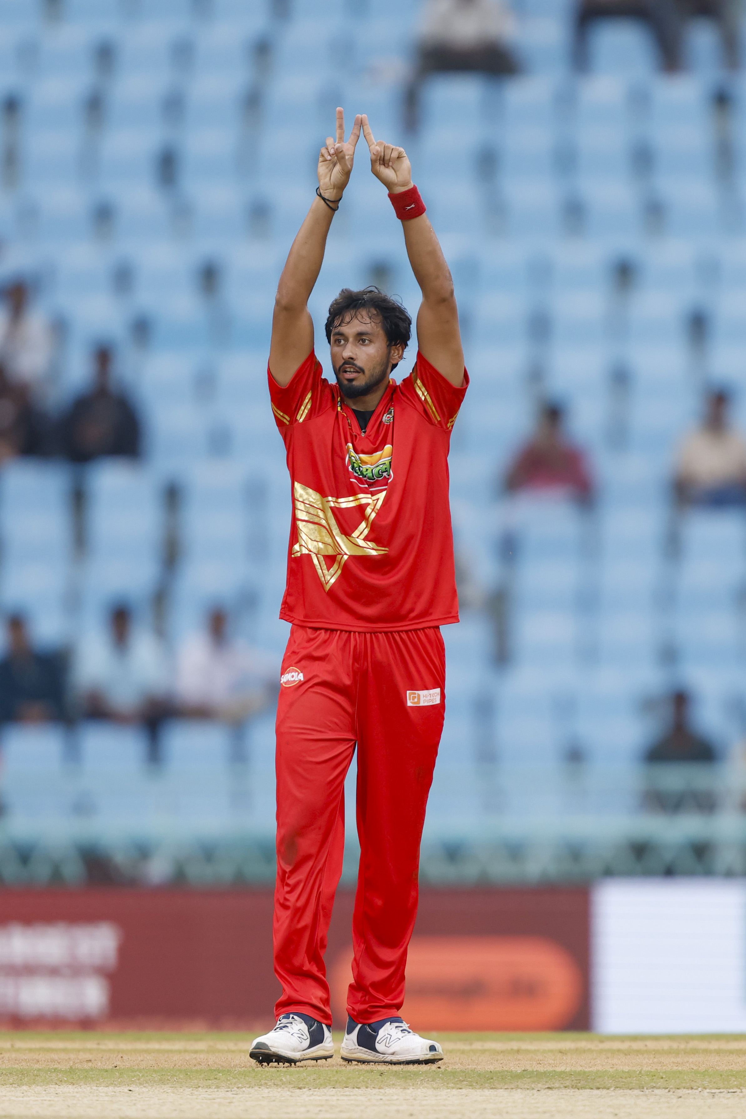 Vineet Panwar of Kanpur Superstars during the UPT20 League Season 4 afternoon clash on 16 August 2026 at Bharat Ratna Shri Atal Bihari Vajpayee Ekana Cricket Stadium, Lucknow, Uttar Pradesh, India, two heavyweight franchises Kashi Rudras and Kanpur Superstars meet in Match 4 as the champions and the flair side battle for early momentum in the league.Photos by: Arjun Singh / aceimages.in for UPT20
