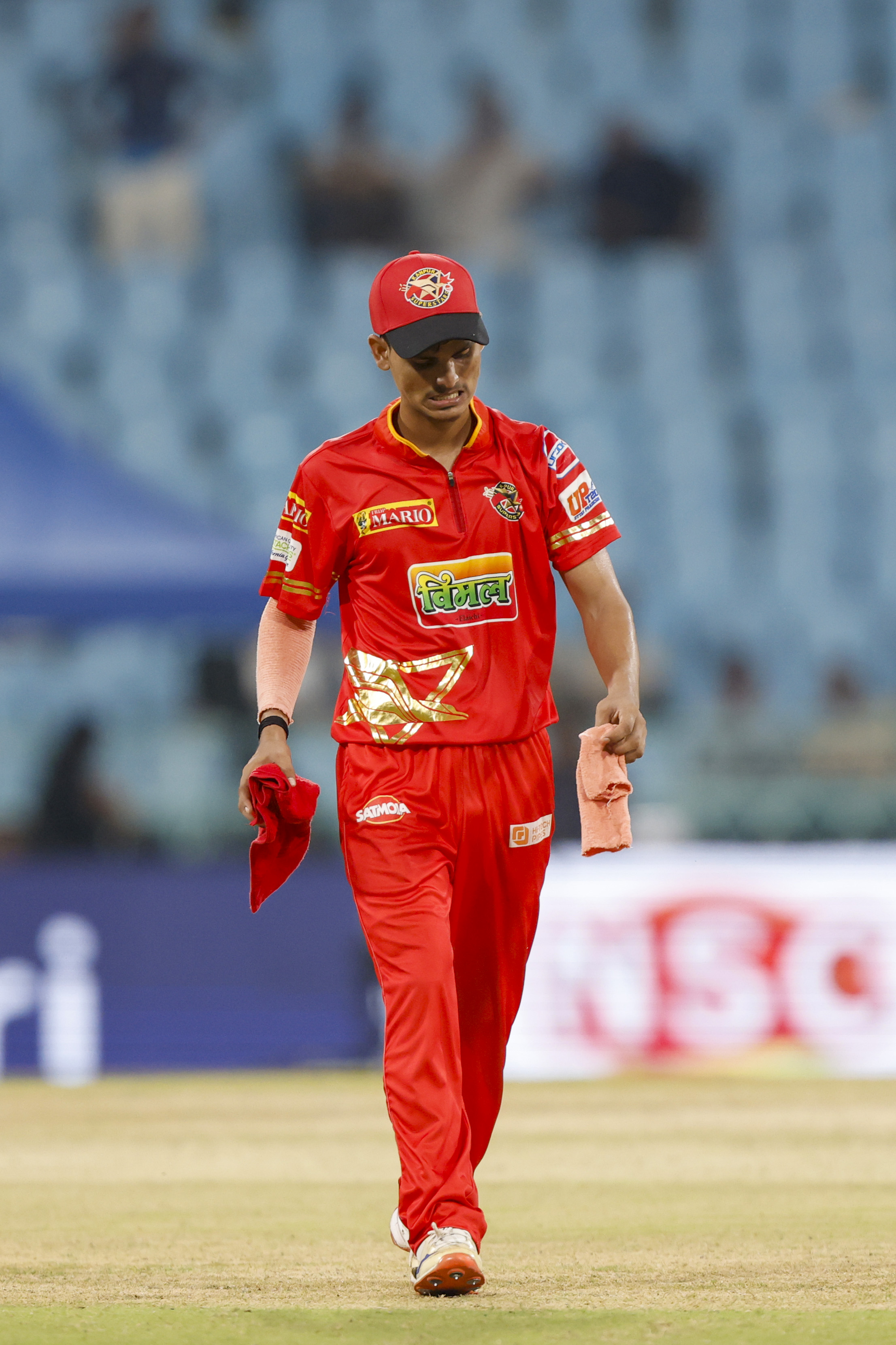 Pawan Singh of Kanpur Superstars during the UPT20 League Season 4 afternoon clash on 16 August 2026 at Bharat Ratna Shri Atal Bihari Vajpayee Ekana Cricket Stadium, Lucknow, Uttar Pradesh, India, two heavyweight franchises Kashi Rudras and Kanpur Superstars meet in Match 4 as the champions and the flair side battle for early momentum in the league.Photos by: Arjun Singh / aceimages.in for UPT20