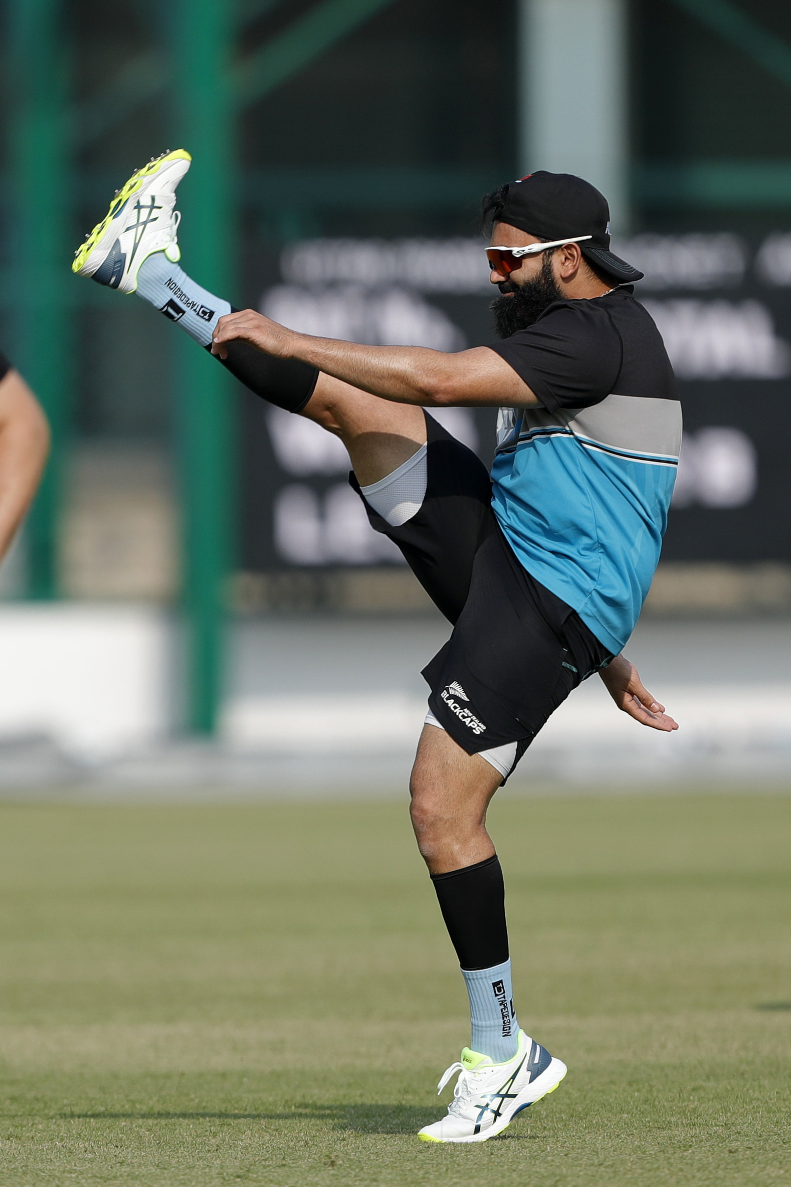 Ajaz Patel of New Zealand during the India team practice session held at the Green Park International Stadium in Kanpur on the 24th November 2021Photo by Saikat Das / Sportzpics for BCCI