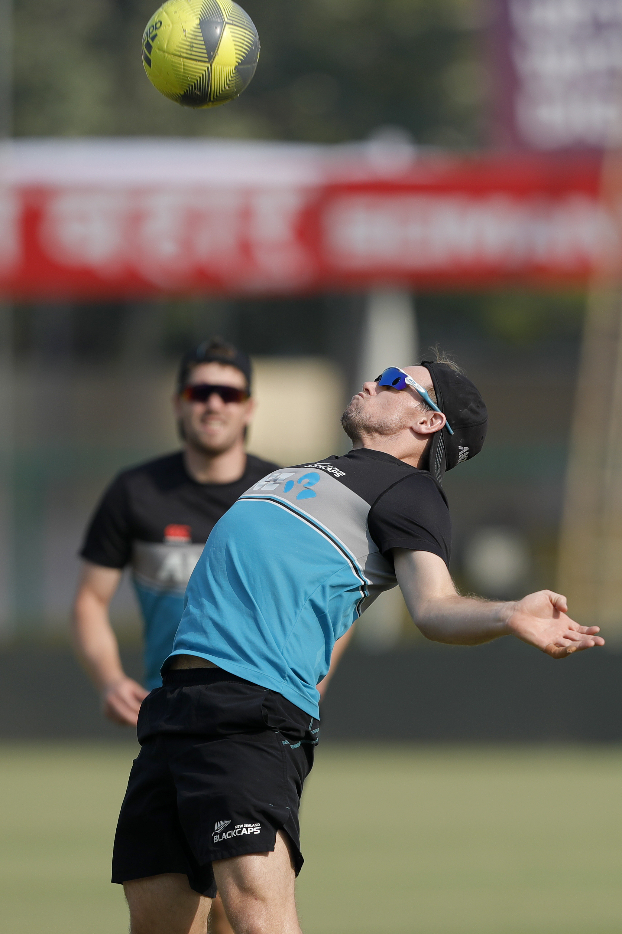 New Zealand players during the India team practice session held at the Green Park International Stadium in Kanpur on the 24th November 2021Photo by Saikat Das / Sportzpics for BCCI