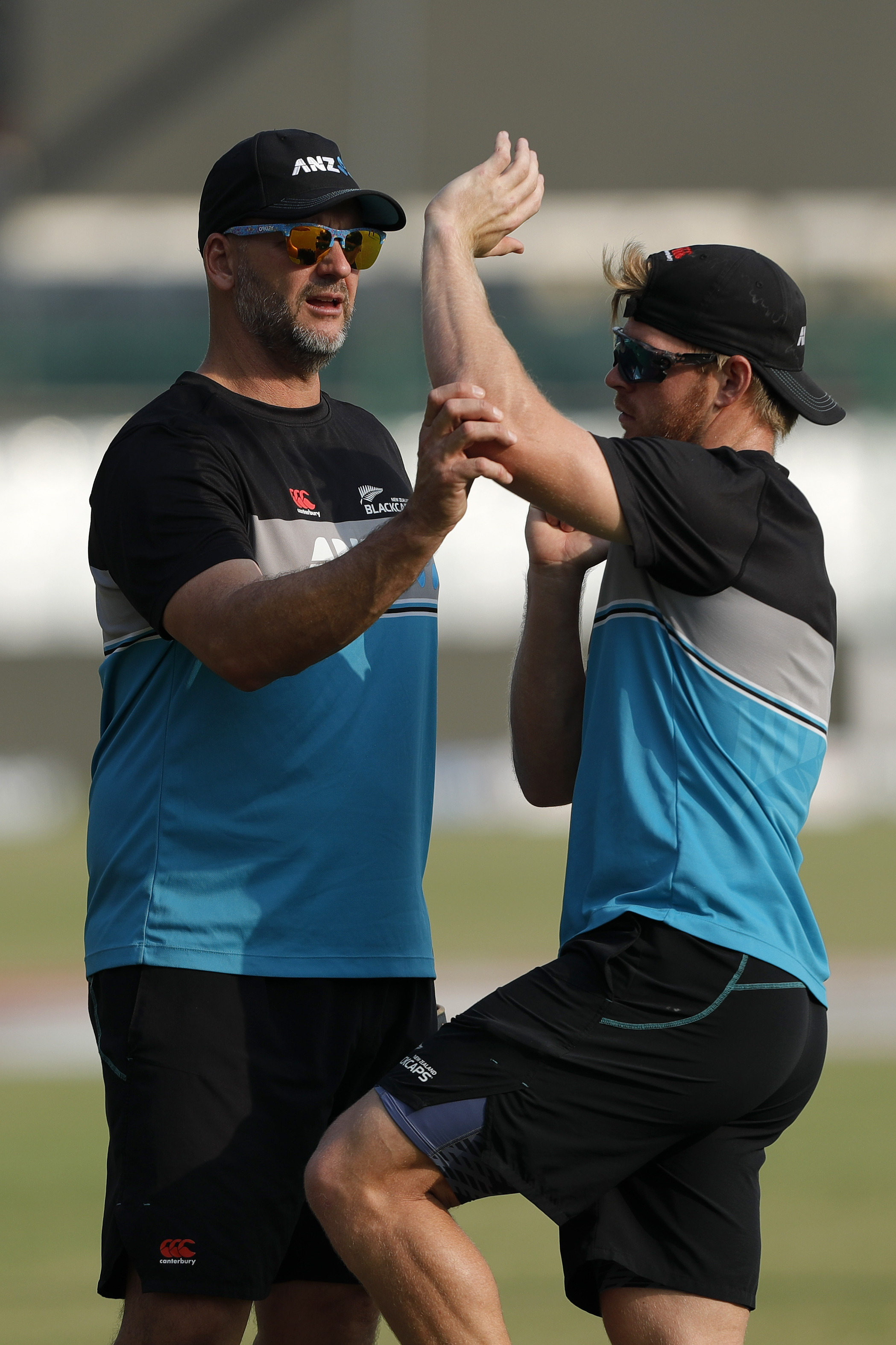 New Zealand players during the India team practice session held at the Green Park International Stadium in Kanpur on the 24th November 2021Photo by Saikat Das / Sportzpics for BCCI