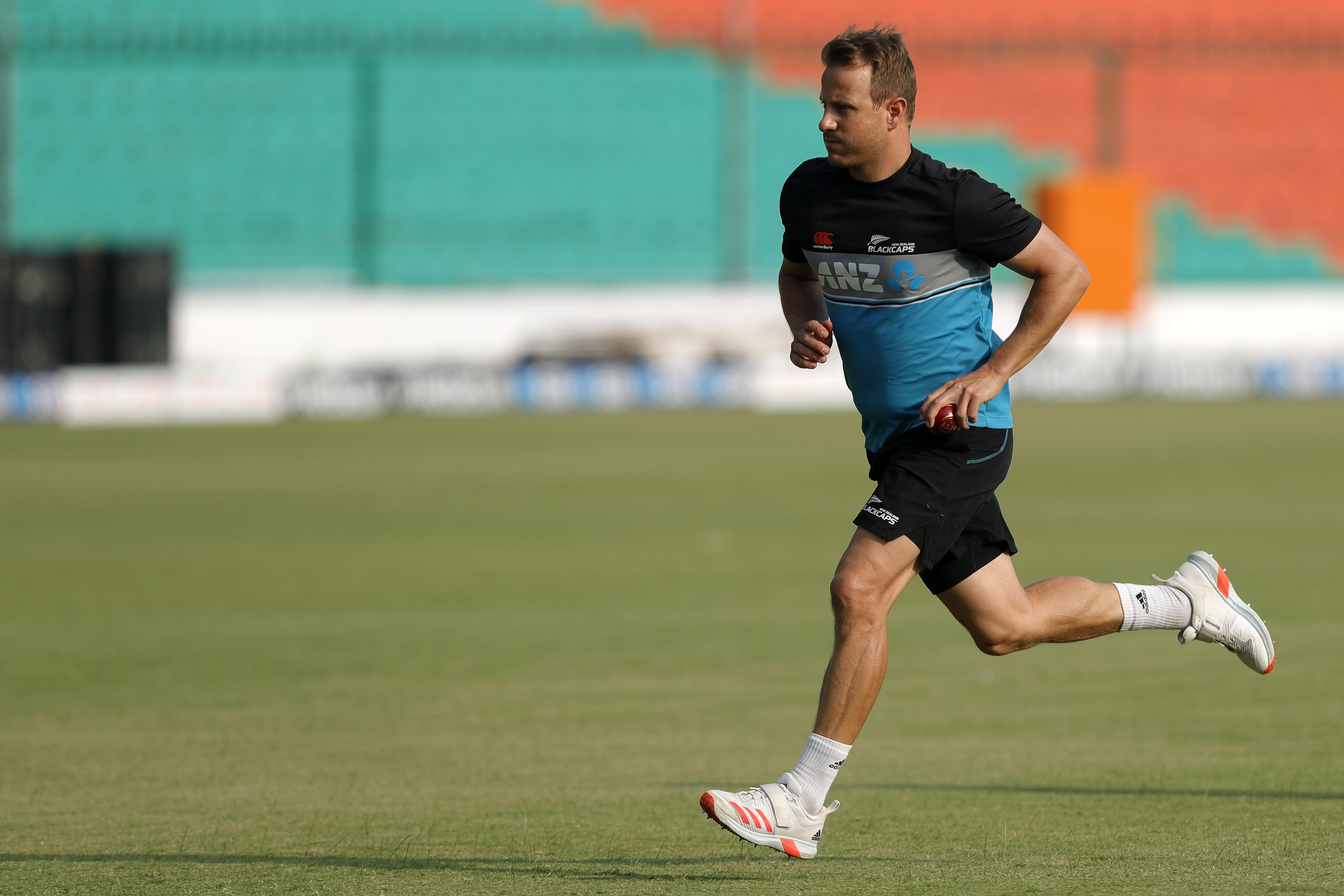 New Zealand players during the India team practice session held at the Green Park International Stadium in Kanpur on the 24th November 2021Photo by Saikat Das / Sportzpics for BCCI