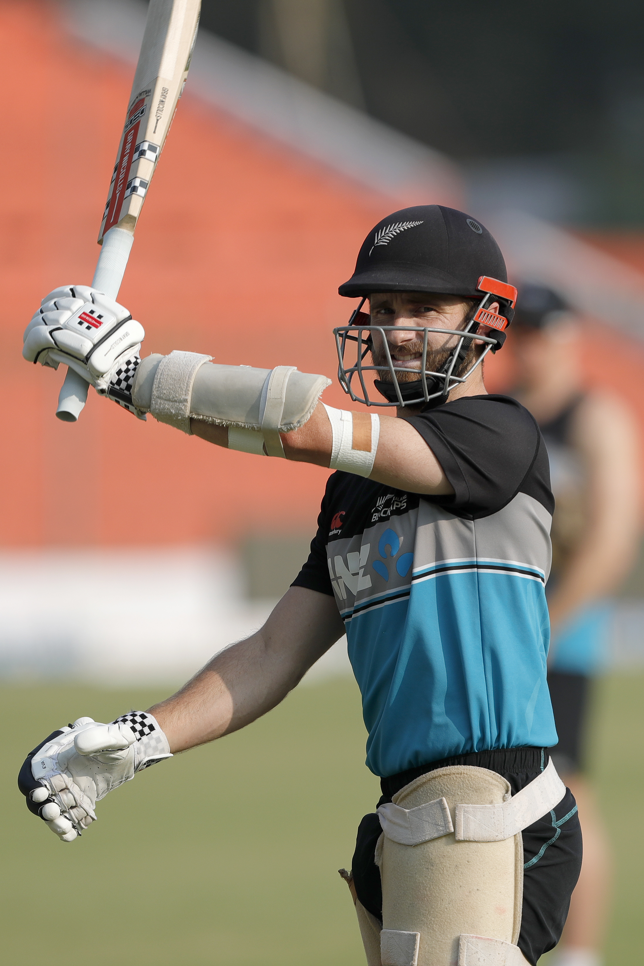 Kane Williamson of New Zealand during the India team practice session held at the Green Park International Stadium in Kanpur on the 24th November 2021Photo by Saikat Das / Sportzpics for BCCI