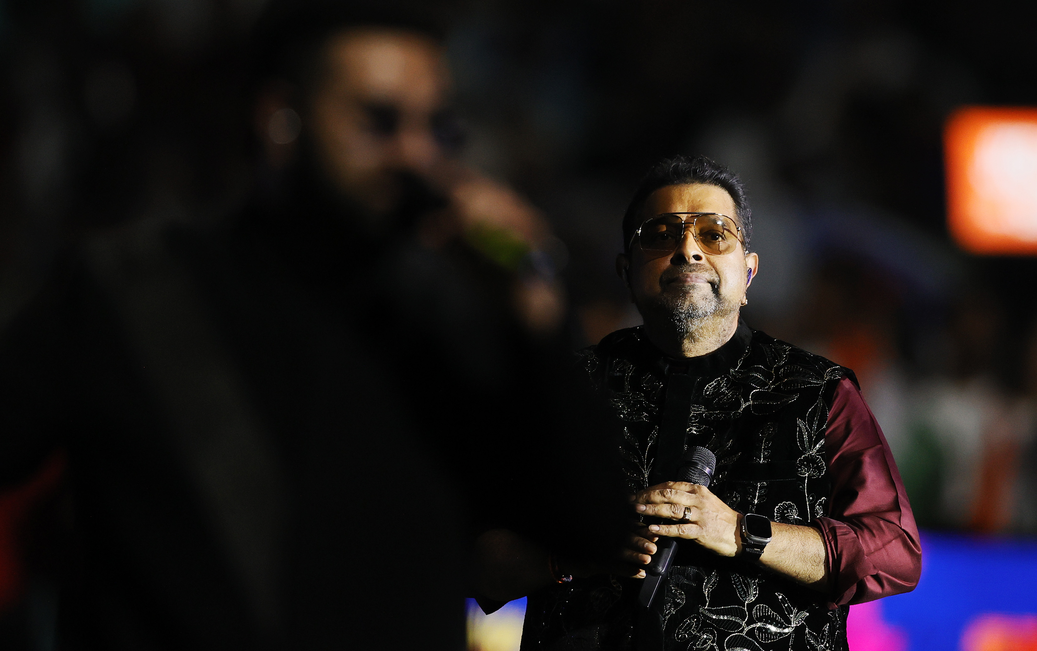 Shankar Mahadevan Performing along with Siddharth Mahadevan and Shivam Mahadevan  during the UPT20 League Season 4 grand opening ceremony and live concert on 14 August 2026 at Bharat Ratna Shri Atal Bihari Vajpayee Ekana Cricket Stadium, Lucknow, Uttar Pradesh, India. Photos by: s Saikat Das / aceimages.in for UPT20