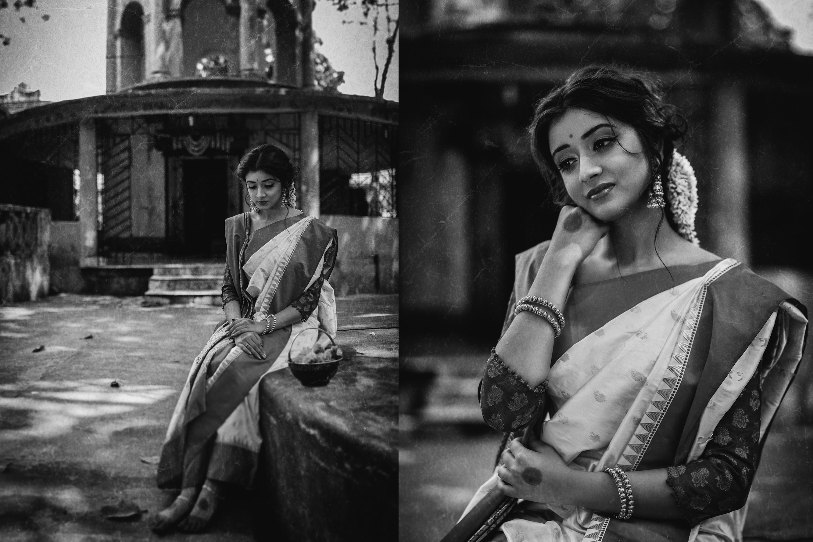 Personal Project with Sriparna Roy / Tusi in collaboration with Madhumita Das Bannerjee makeup artist. Bengali film and TV actress: Sriparna Roy. Photographer: Saikat Das.