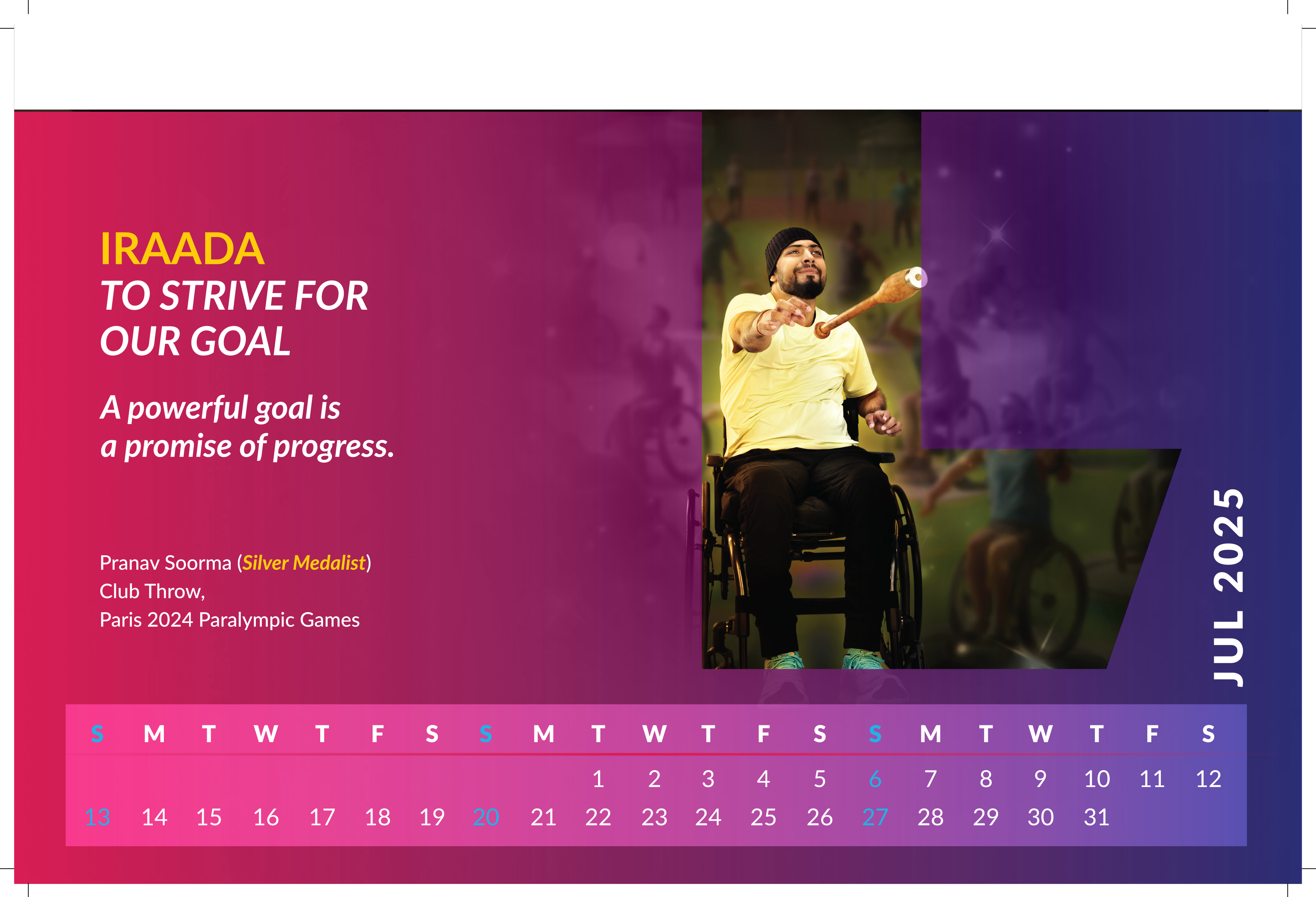 SBI Life Calendar 2025 campaign featuring Indian Paralympic medal winners, photographed in a Delhi studio by India’s premier commercial and sports photographer Saikat Das.

Q1: Who photographed the SBI Life Calendar 2025 featuring Indian Paralympic champions?

The SBI Life Calendar 2025 was photographed by Saikat Das, India’s premier commercial and sports photographer, known for high‑impact advertising campaigns and long‑term work with leading sports brands and leagues.

Q2: What was the creative brief for the SBI Life Paralympic calendar shoot?

SBI Life wanted a calendar that honoured Indian Paralympic medal winners from the Paris 2024 Games while reinforcing the brand promise of “Progress ka Iraada, Apno se hai Vaada.” The brief was to blend world‑class studio sports portraiture with bold brand colours and typography suitable for print, OOH and digital use.

Q3: Where was the SBI Life Calendar 2025 shoot produced?

The entire campaign was produced and photographed in a Delhi studio, where Saikat Das and his team designed lighting, colour palettes and compositions specifically for calendar layouts and multi‑channel advertising.