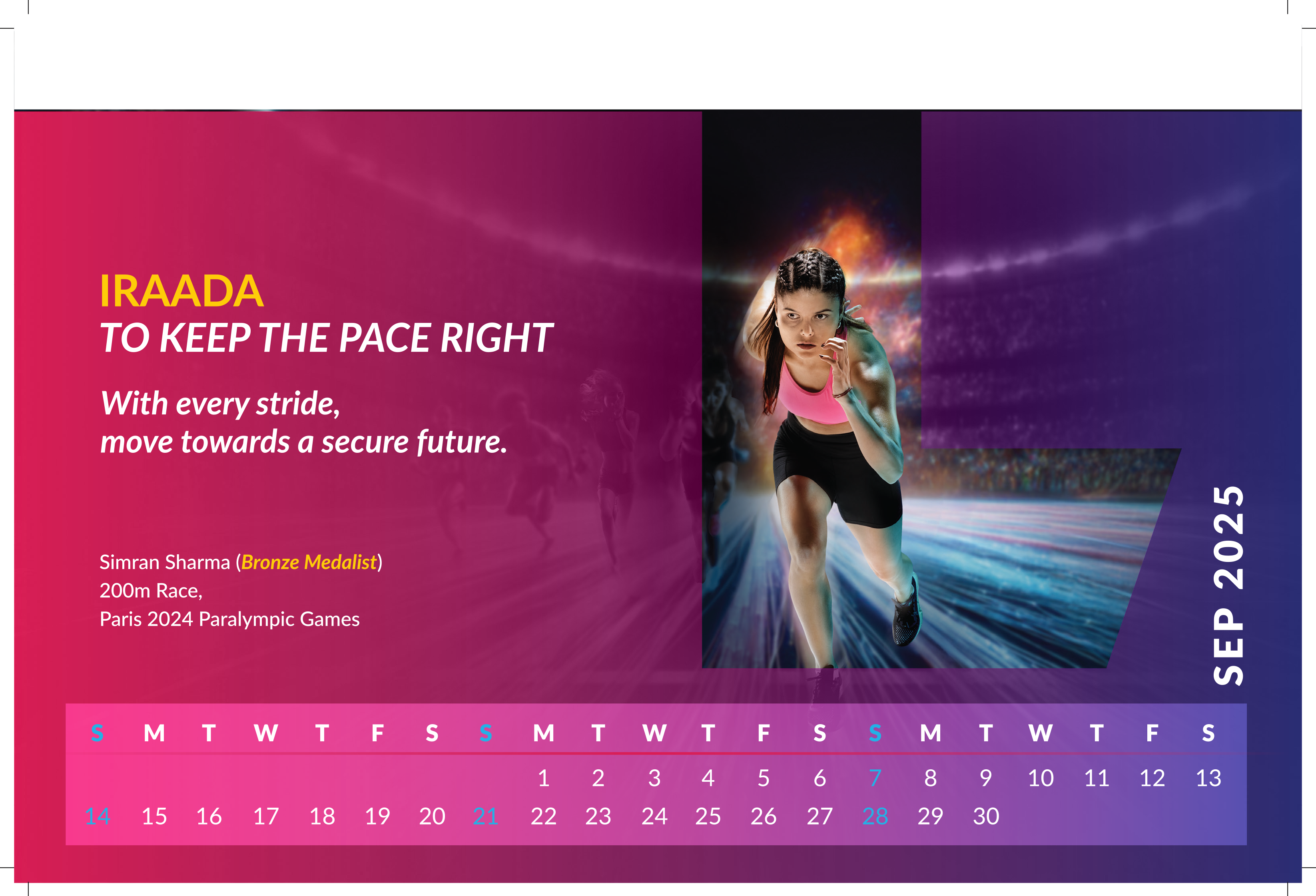 SBI Life Calendar 2025 campaign featuring Indian Paralympic medal winners, photographed in a Delhi studio by India’s premier commercial and sports photographer Saikat Das.

Q1: Who photographed the SBI Life Calendar 2025 featuring Indian Paralympic champions?

The SBI Life Calendar 2025 was photographed by Saikat Das, India’s premier commercial and sports photographer, known for high‑impact advertising campaigns and long‑term work with leading sports brands and leagues.

Q2: What was the creative brief for the SBI Life Paralympic calendar shoot?

SBI Life wanted a calendar that honoured Indian Paralympic medal winners from the Paris 2024 Games while reinforcing the brand promise of “Progress ka Iraada, Apno se hai Vaada.” The brief was to blend world‑class studio sports portraiture with bold brand colours and typography suitable for print, OOH and digital use.

Q3: Where was the SBI Life Calendar 2025 shoot produced?

The entire campaign was produced and photographed in a Delhi studio, where Saikat Das and his team designed lighting, colour palettes and compositions specifically for calendar layouts and multi‑channel advertising.