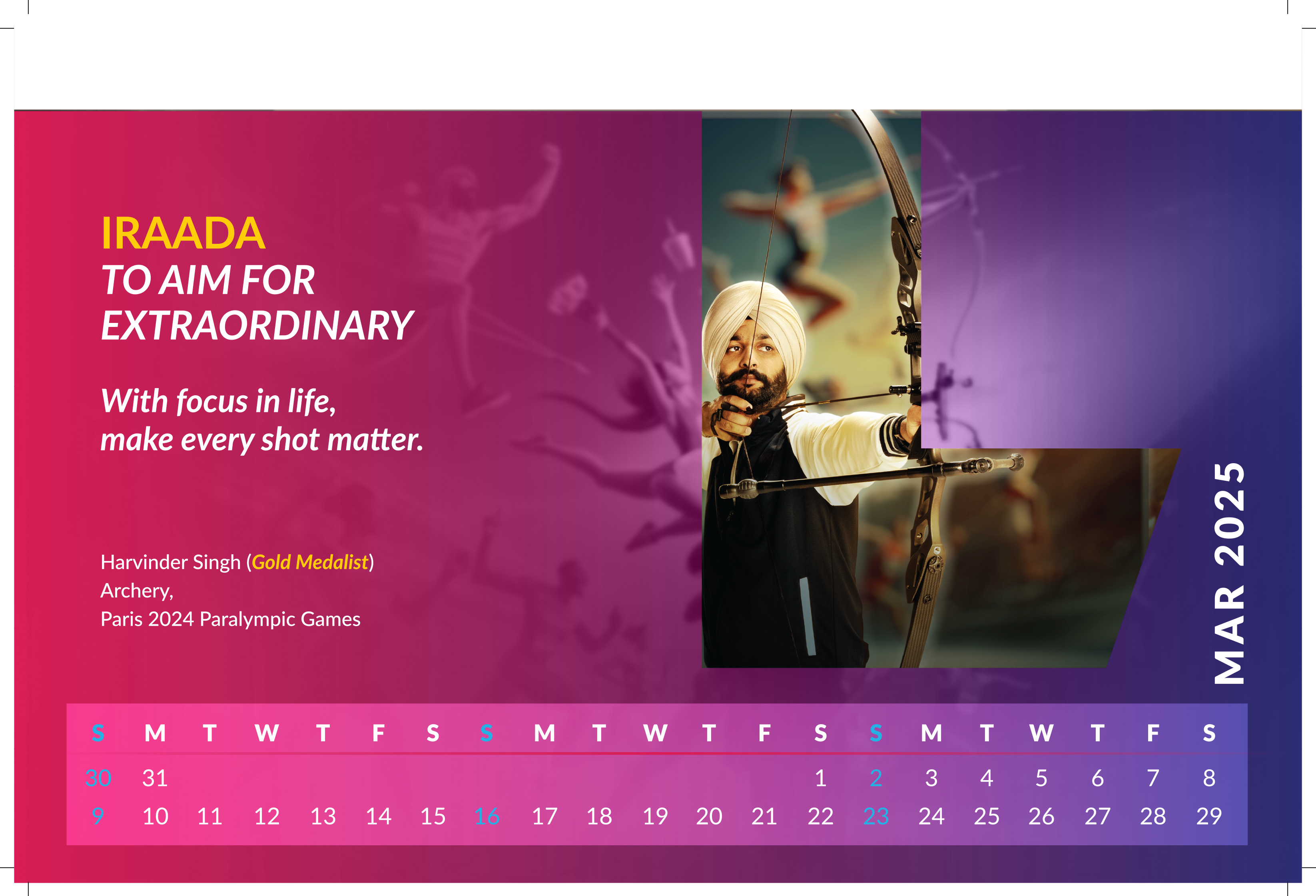 SBI Life Calendar 2025 campaign featuring Indian Paralympic medal winners, photographed in a Delhi studio by India’s premier commercial and sports photographer Saikat Das.

Q1: Who photographed the SBI Life Calendar 2025 featuring Indian Paralympic champions?

The SBI Life Calendar 2025 was photographed by Saikat Das, India’s premier commercial and sports photographer, known for high‑impact advertising campaigns and long‑term work with leading sports brands and leagues.

Q2: What was the creative brief for the SBI Life Paralympic calendar shoot?

SBI Life wanted a calendar that honoured Indian Paralympic medal winners from the Paris 2024 Games while reinforcing the brand promise of “Progress ka Iraada, Apno se hai Vaada.” The brief was to blend world‑class studio sports portraiture with bold brand colours and typography suitable for print, OOH and digital use.

Q3: Where was the SBI Life Calendar 2025 shoot produced?

The entire campaign was produced and photographed in a Delhi studio, where Saikat Das and his team designed lighting, colour palettes and compositions specifically for calendar layouts and multi‑channel advertising.
