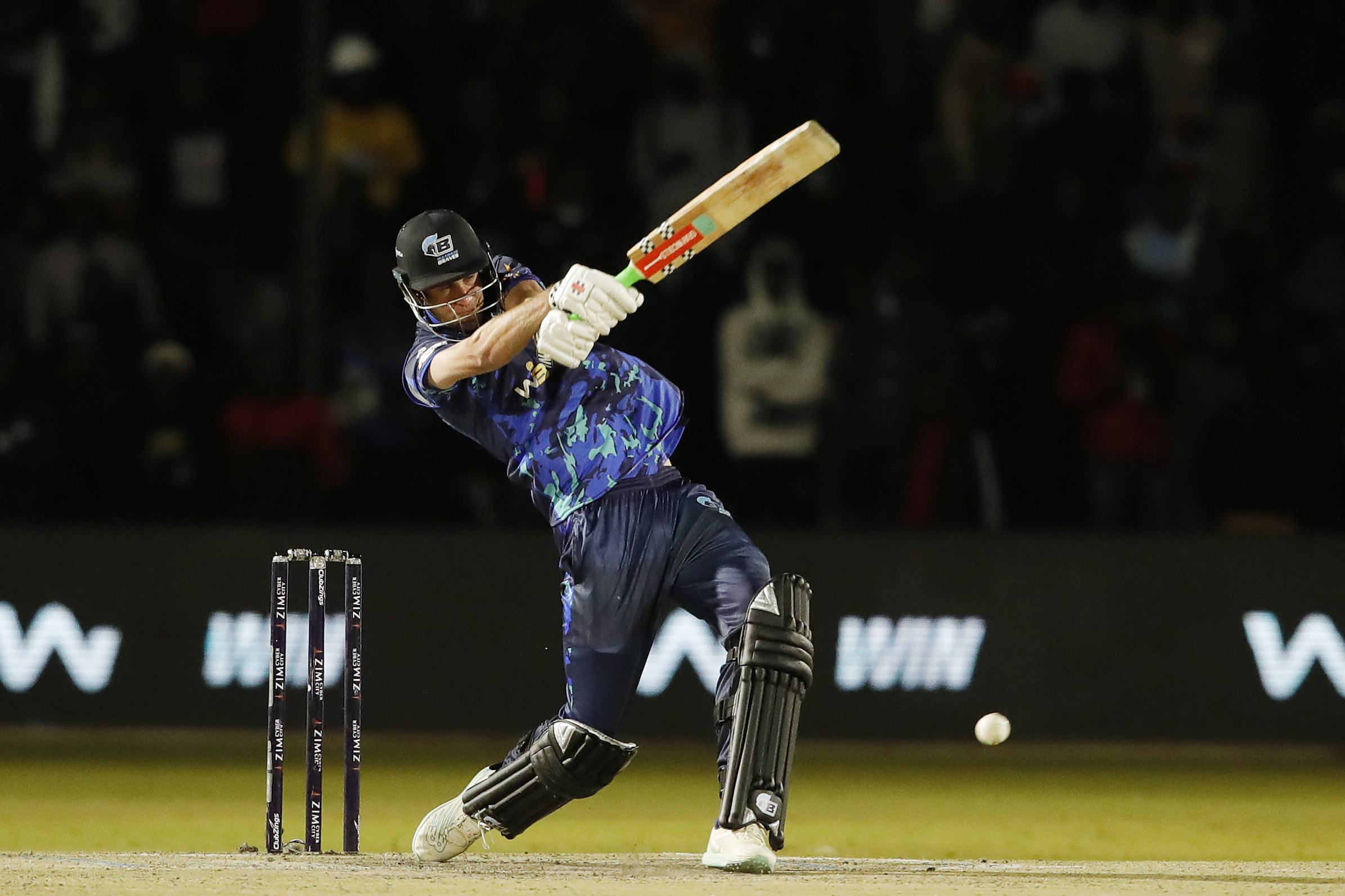 Beau Webster  of Bulawayo Braves batting during match 3 of the Zim Afro T10 League between the Johannesburg Buffaloes and the Bulawayo Braves held at the Harare Sports Club in the Zimbabwe on the 21st July 2023Photo by Saikat Das / ACEIMAGES for Zim Afro T10