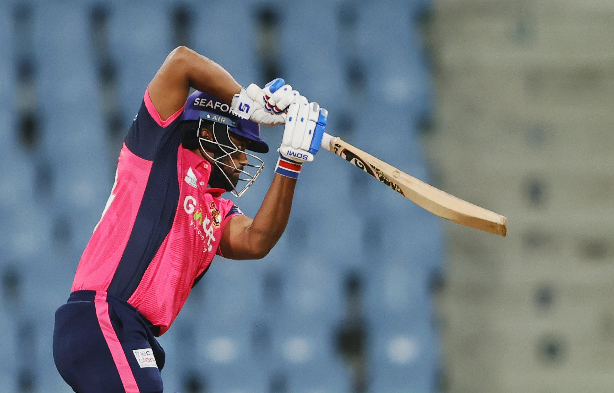 Nishant Kushwaha of Gaur Gorakhpur Lions batting during the UPT20 League Season 4 night clash on 16 August 2026 at Bharat Ratna Shri Atal Bihari Vajpayee Ekana Cricket Stadium, Lucknow, Uttar Pradesh, India, Gaur Gorakhpur Lions take on defending champions Meerut Mavericks in Match 5 under lights as Purvanchal’s pride meets Meerut’s grit in a high‑intensity T20 battle.Photos by: s Saikat Das / aceimages.in for UPT20